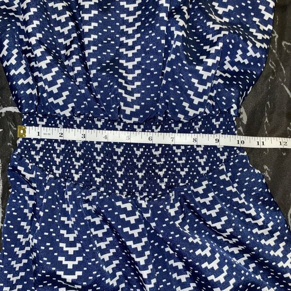 Fire Los Angeles Jumpsuit Size M Blue White - Picture 14 of 15